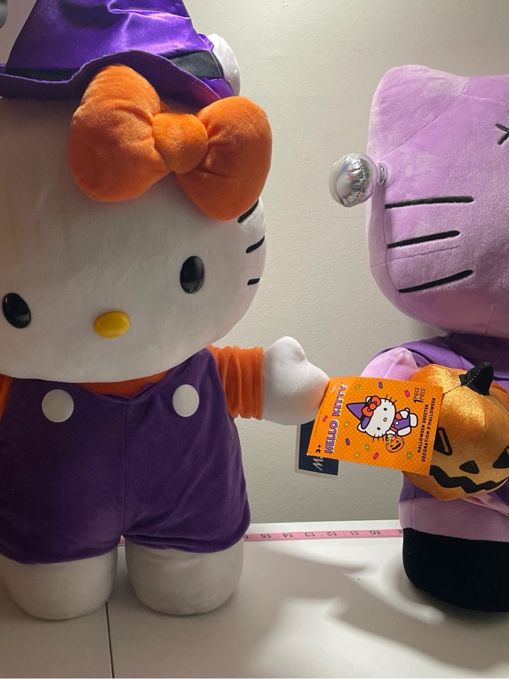 Hello Kitty Purple & Orange Halloween Plush Costume with Pumpkin Accessory